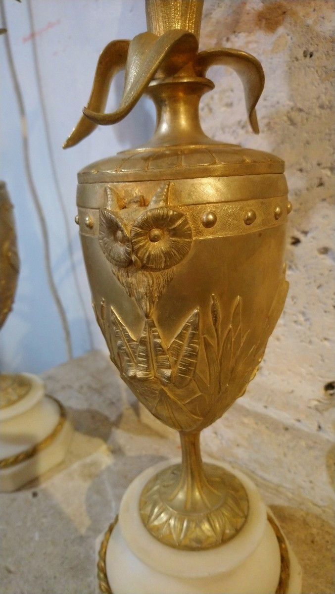 Pair Of Late 19th Century Bronze Candelabra -photo-4