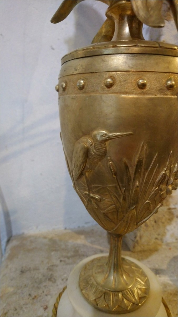 Pair Of Late 19th Century Bronze Candelabra -photo-2