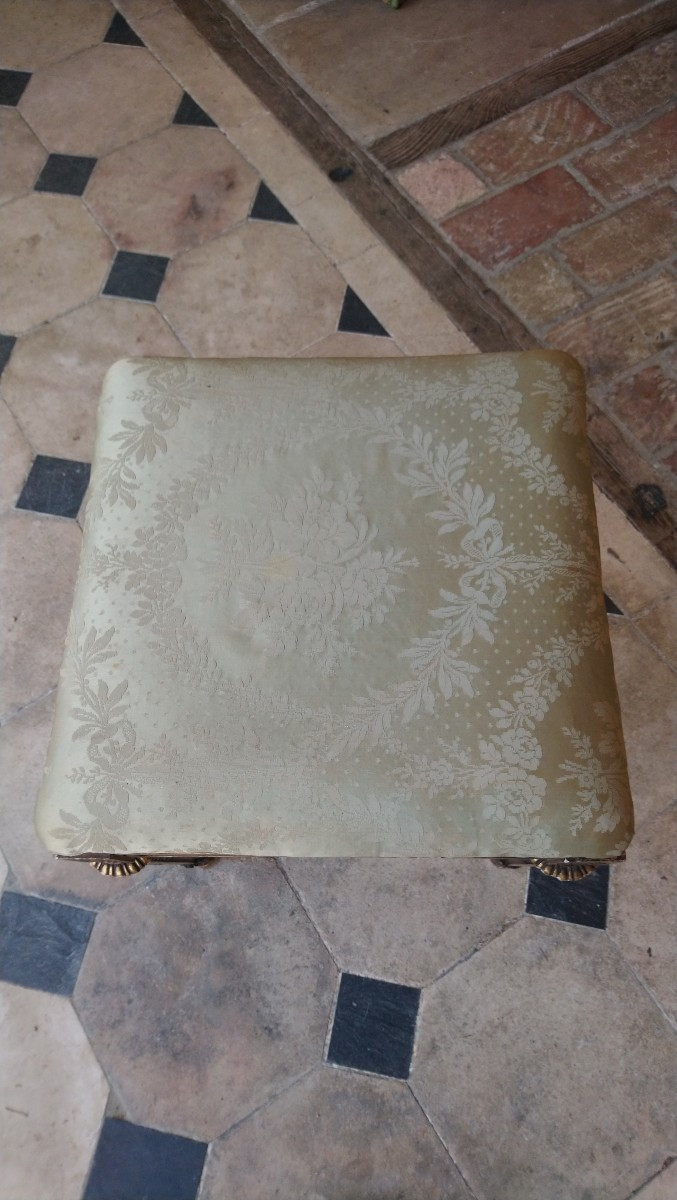 19th Century Polychrome And Gilded Wooden Shelf -photo-8