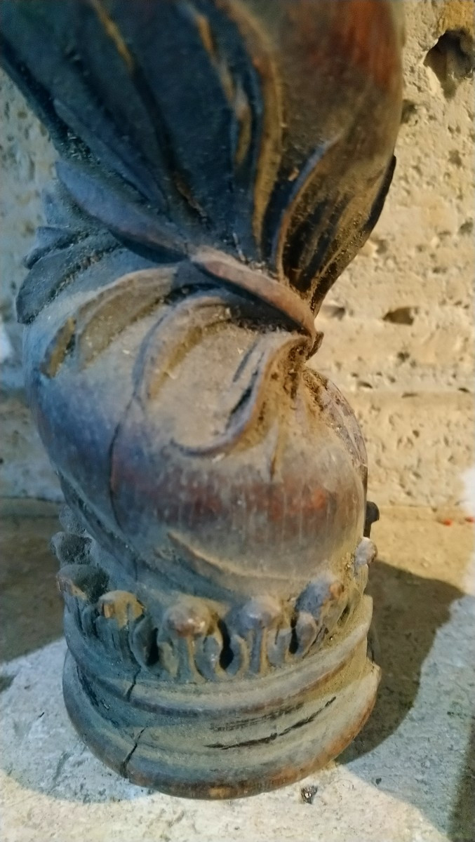 Set Of 4 Oak Columns, Late 18th/early 19th Century -photo-3