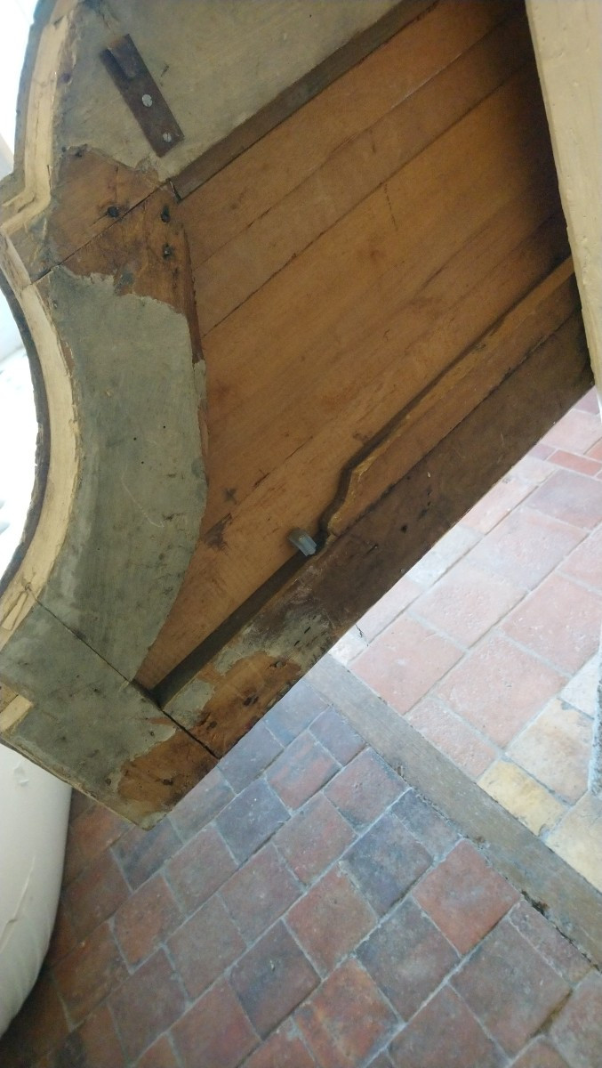 18th Century Wooden Headboard Or Bed Canopy -photo-6