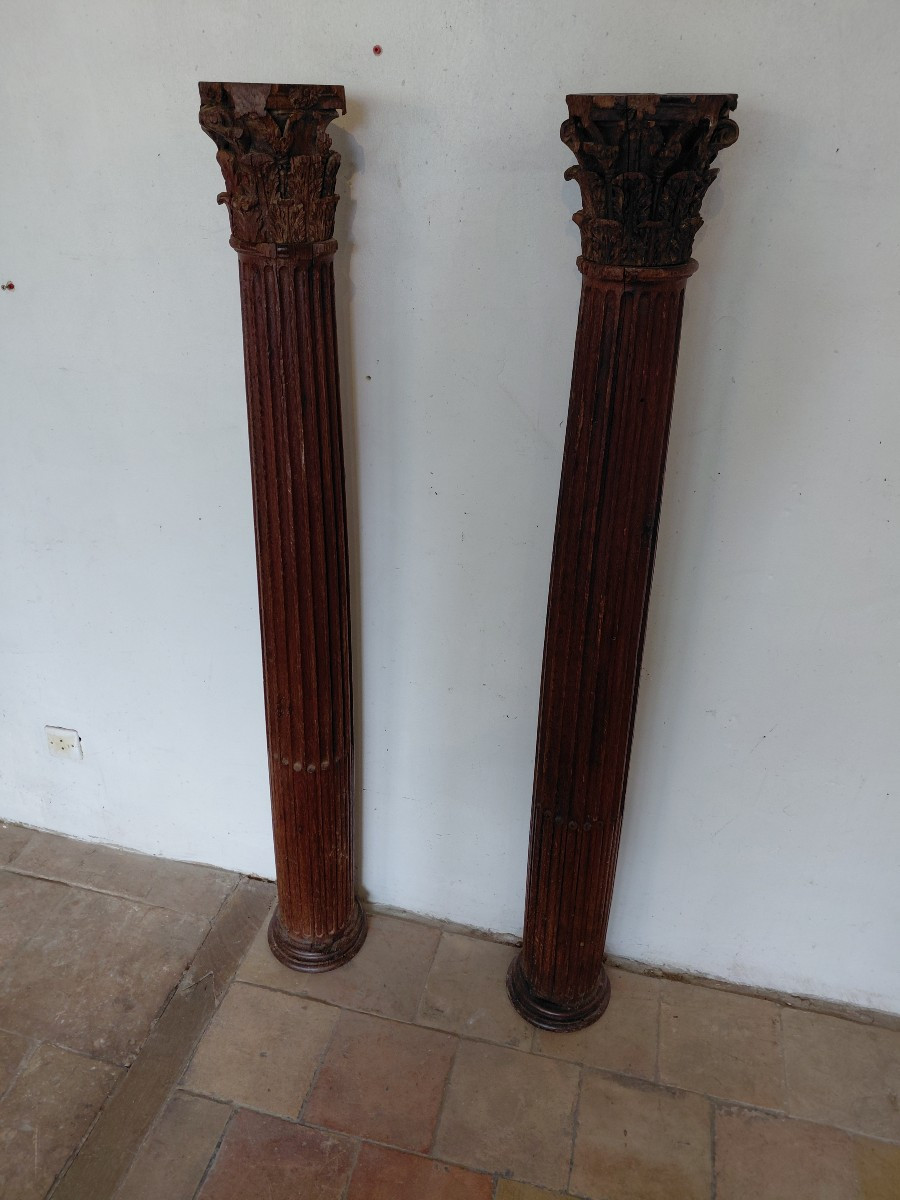 Pair Of Columns From The Louis XVI Period-photo-1