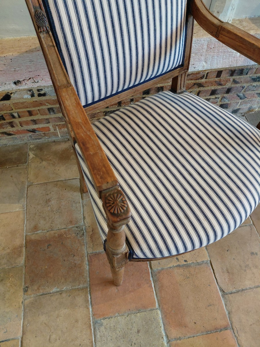Paire de fauteuils d epoque directoire-photo-2