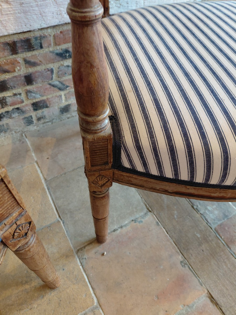 Paire de fauteuils d epoque directoire-photo-2