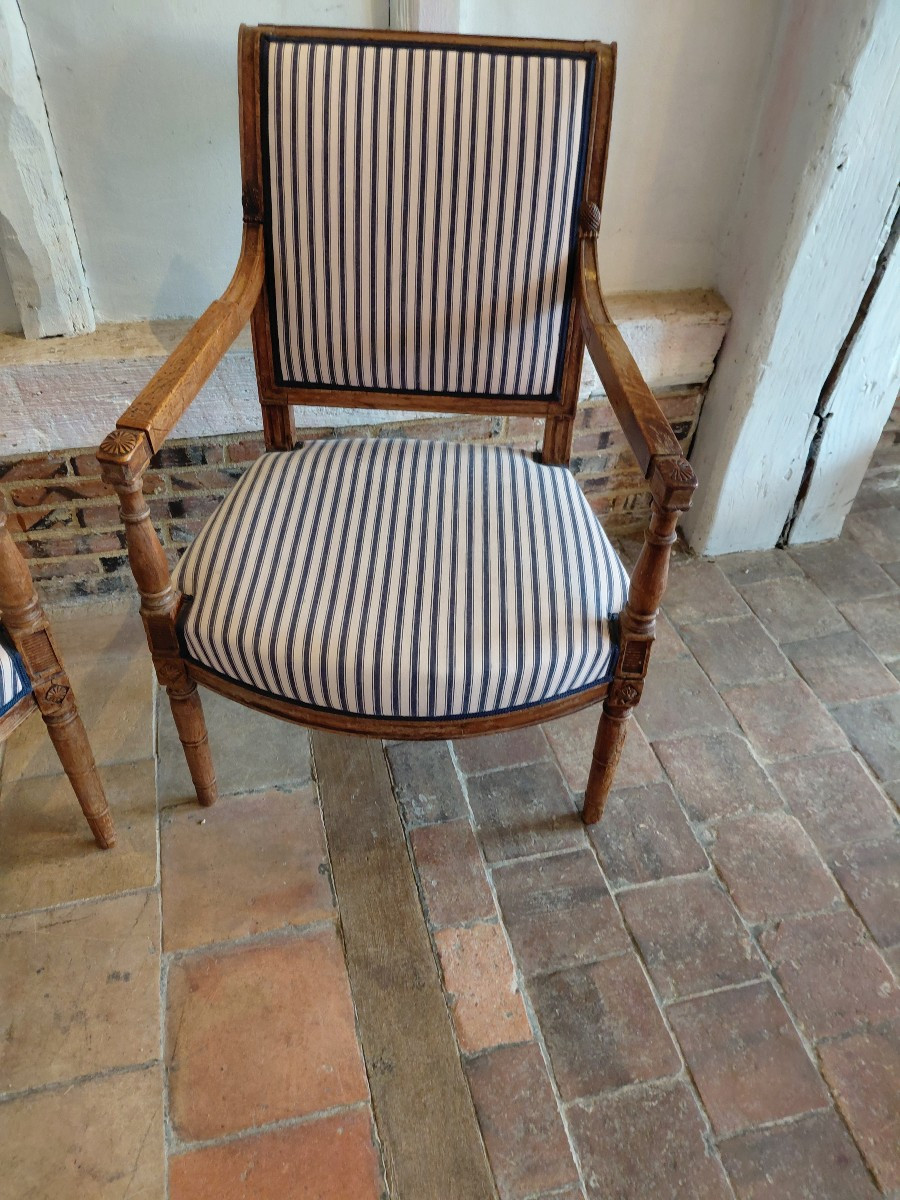 Paire de fauteuils d epoque directoire-photo-4