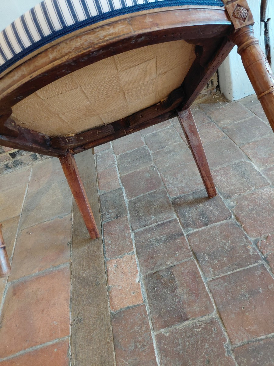Paire de fauteuils d epoque directoire-photo-7