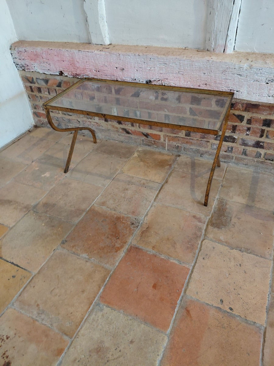 Gilt Iron Sofa Ends, Circa 1940-photo-2