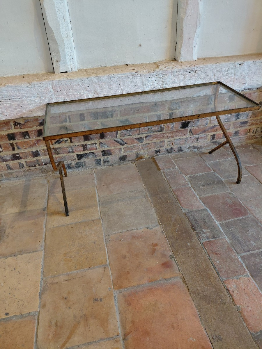 Gilt Iron Sofa Ends, Circa 1940-photo-3