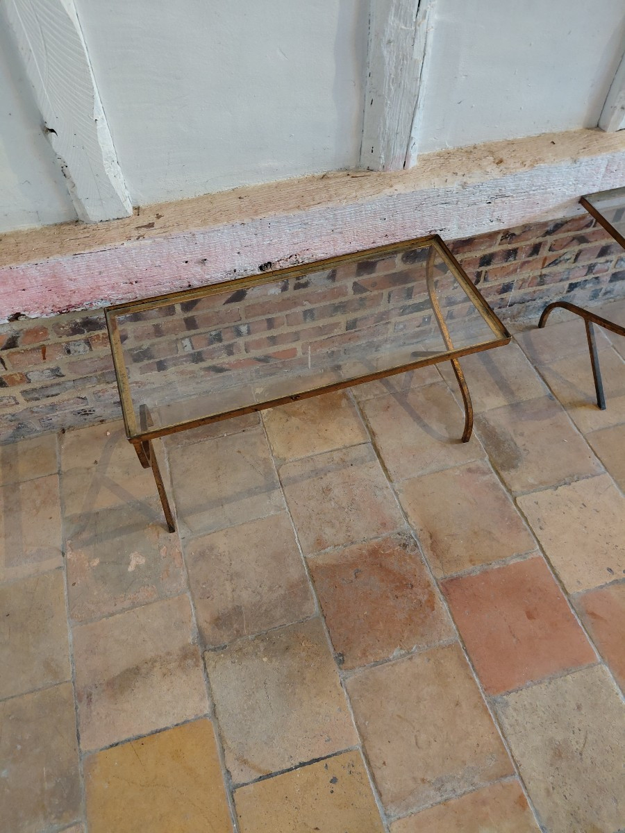 Gilt Iron Sofa Ends, Circa 1940-photo-2