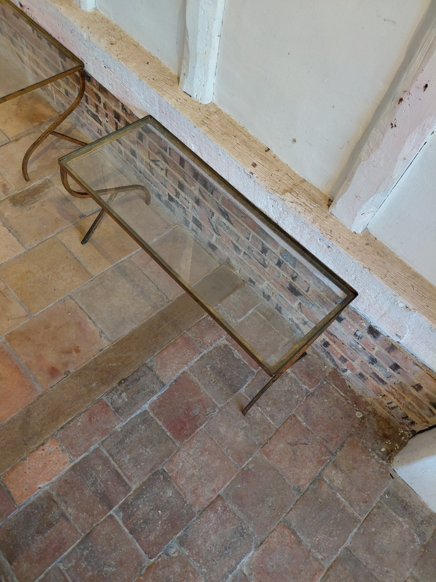 Gilt Iron Sofa Ends, Circa 1940-photo-4