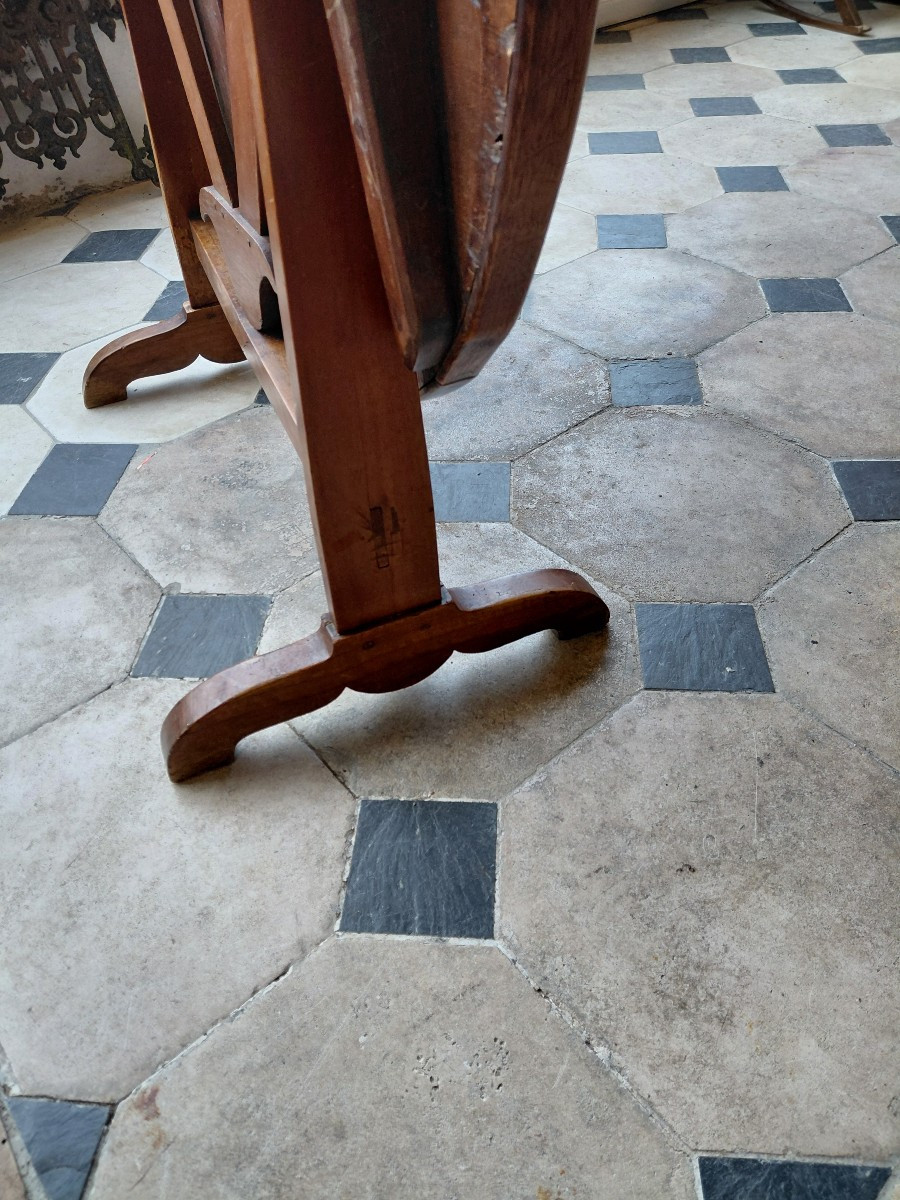 Table de vigneron debut 19e en bois frutier-photo-2