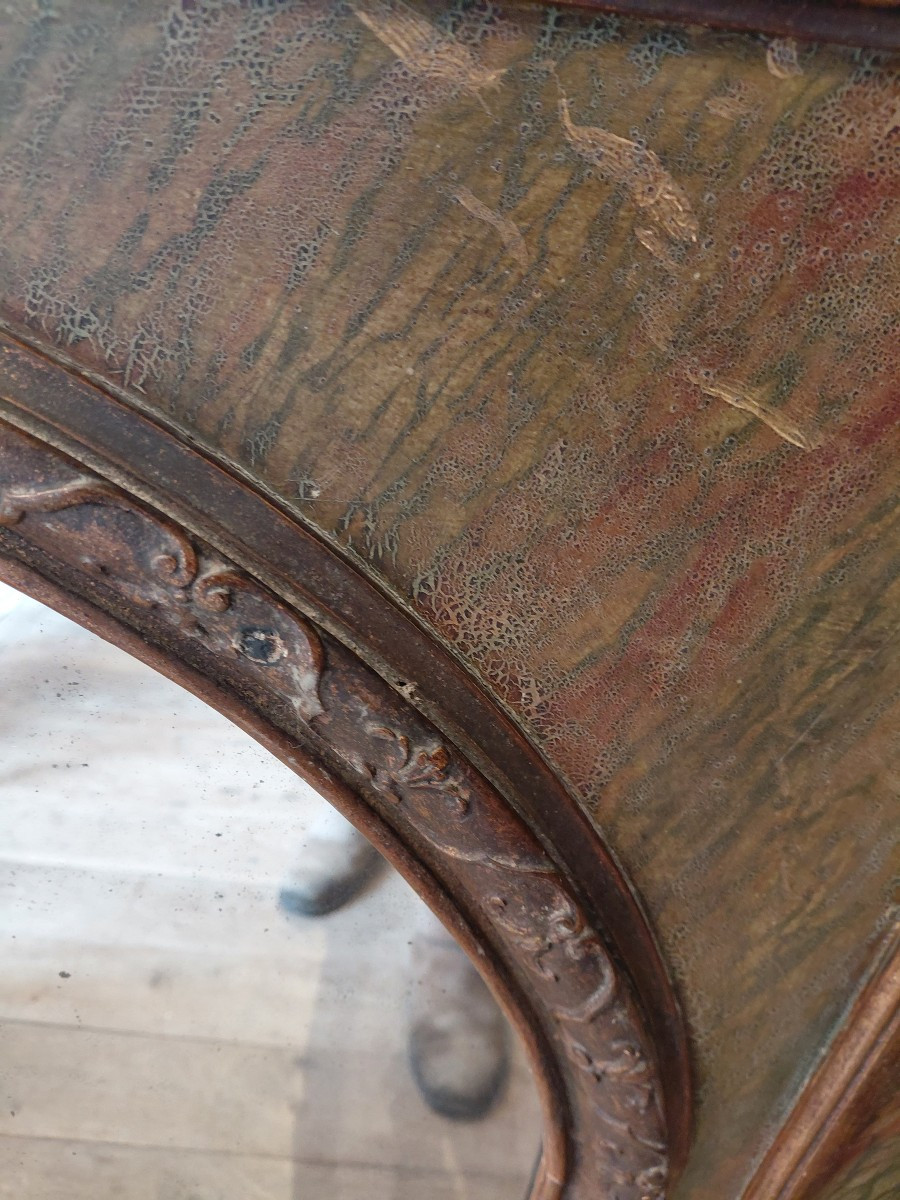 Late 19th Century Regency Style Trumeau Painted To Imitate Marble-photo-2