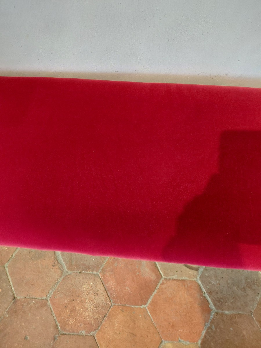 Banquette en bois peint noir 19e-photo-3