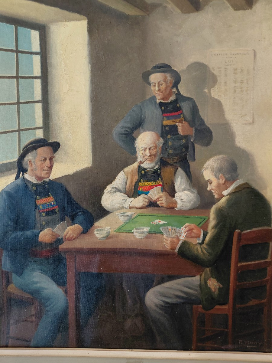 Huile sur toile 20e-photo-2