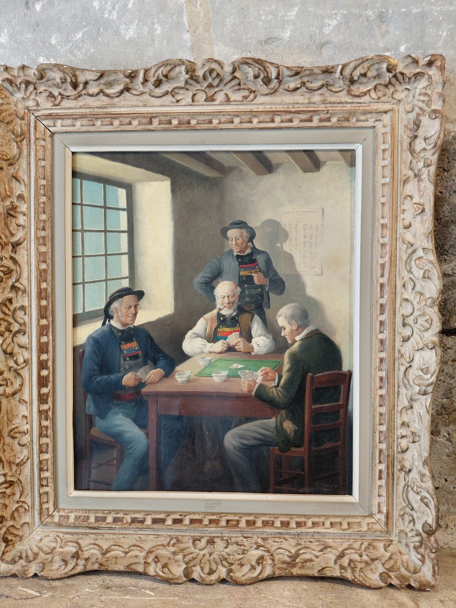 Huile sur toile 20e-photo-3