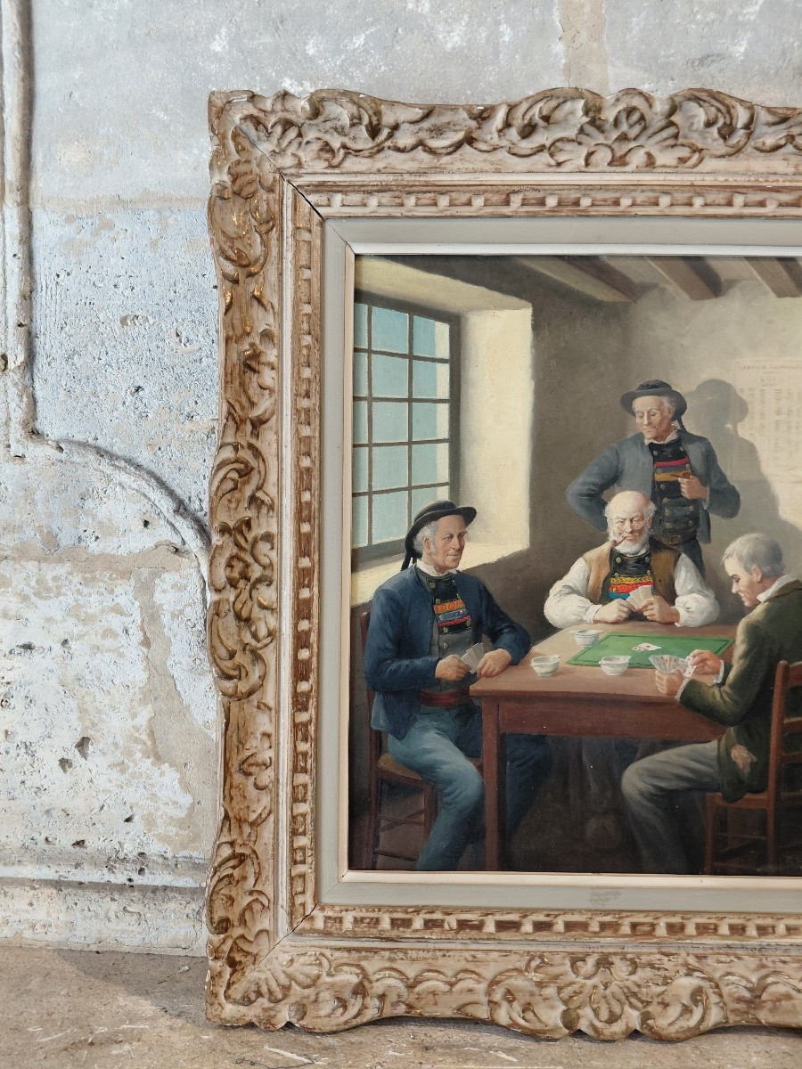 Huile sur toile 20e-photo-4