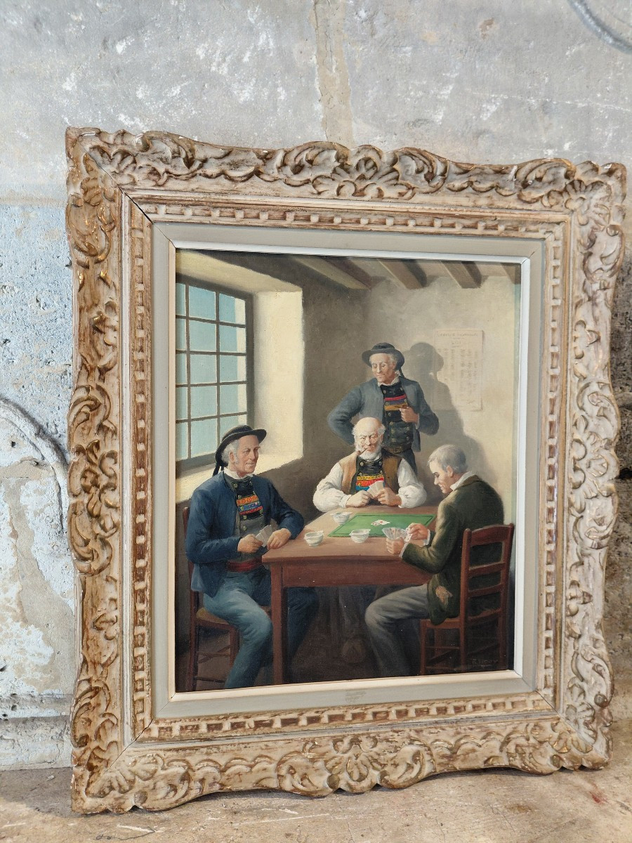 Huile sur toile 20e-photo-6