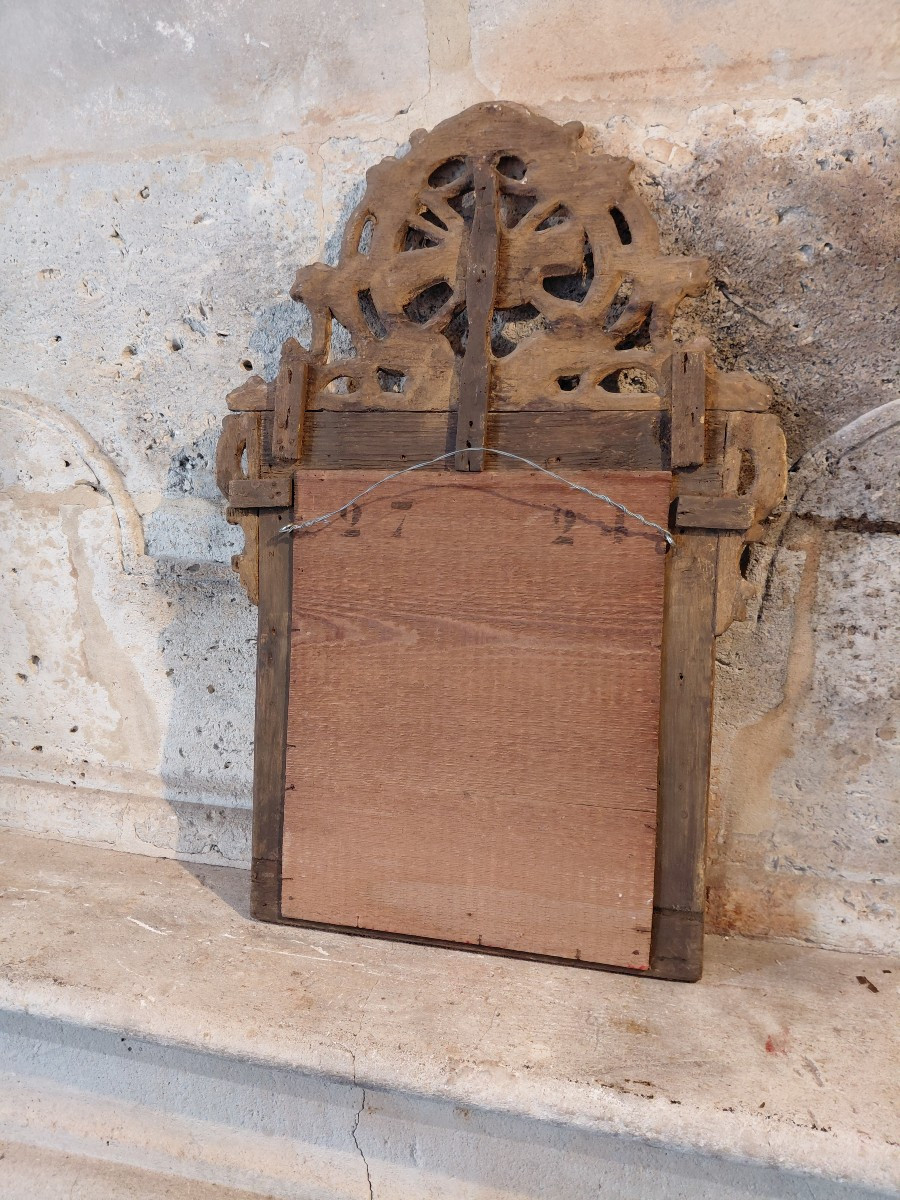 18th Century Regency Mirror In Gilded Wood-photo-4
