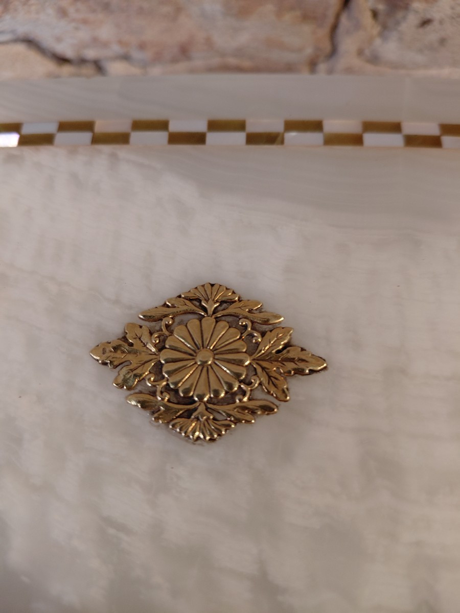 Agate Box With Silver Mount, English Work, Circa 1930-photo-6