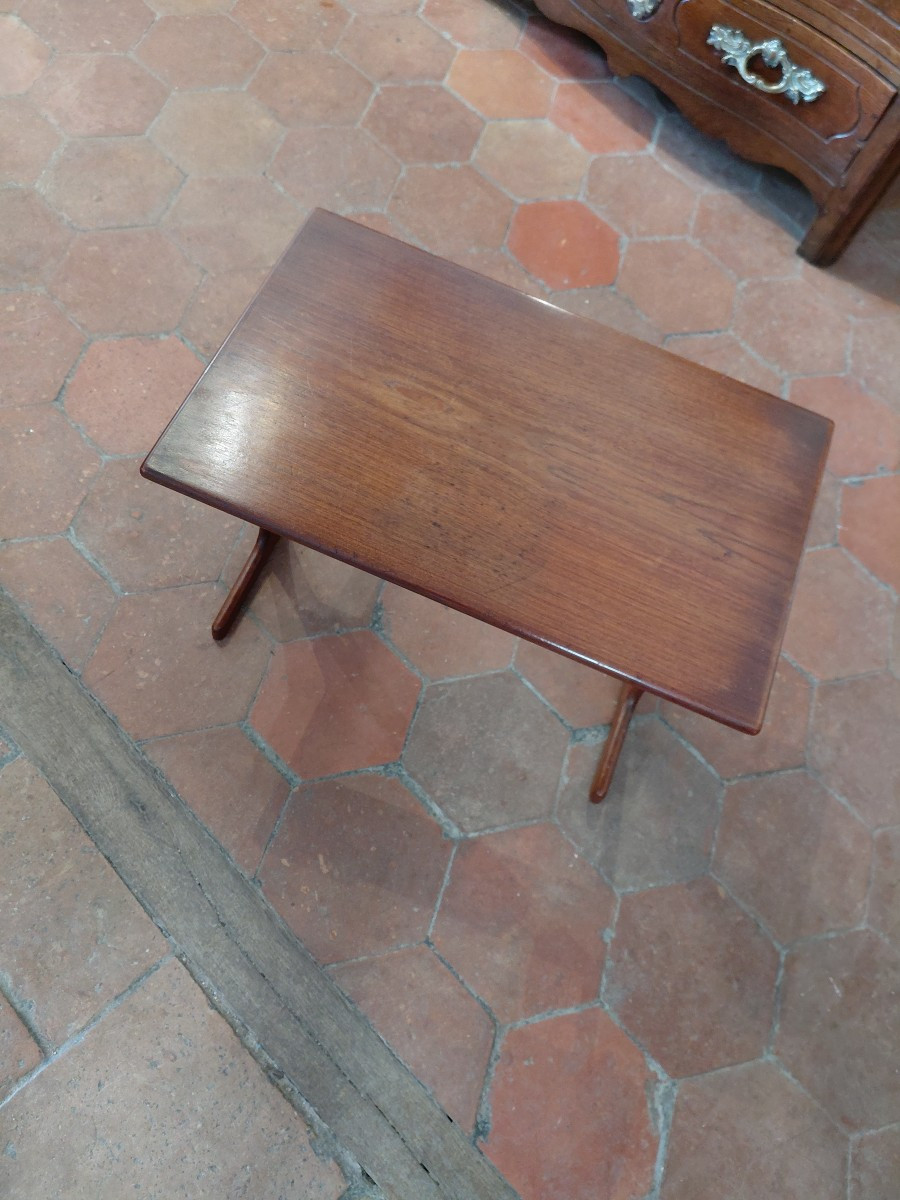 Scandinavian Wooden Side Table, Circa 1960-photo-6