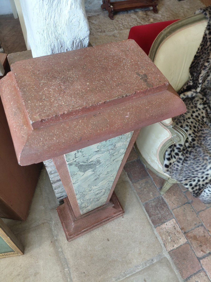 Scagliola Sheath Italy 19th Century-photo-2