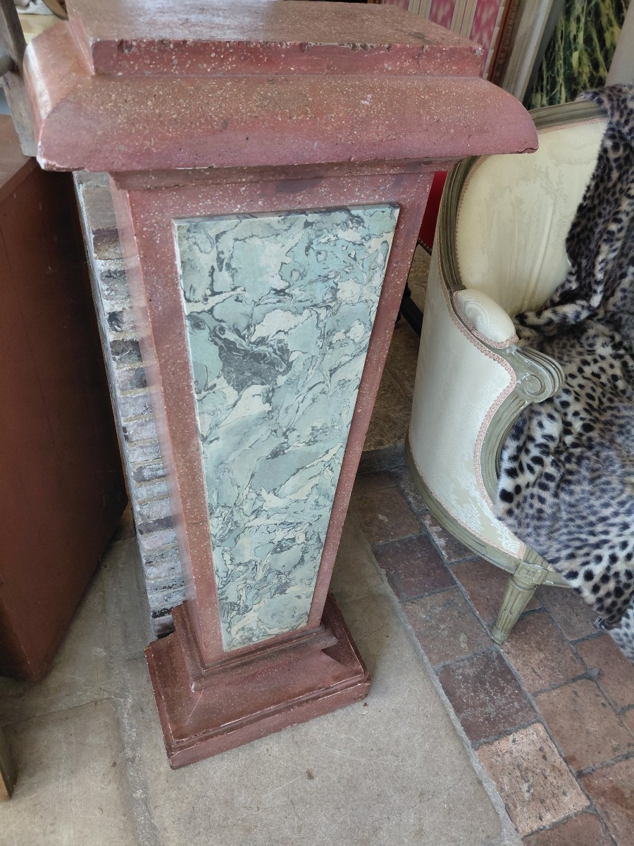 Scagliola Sheath Italy 19th Century-photo-1