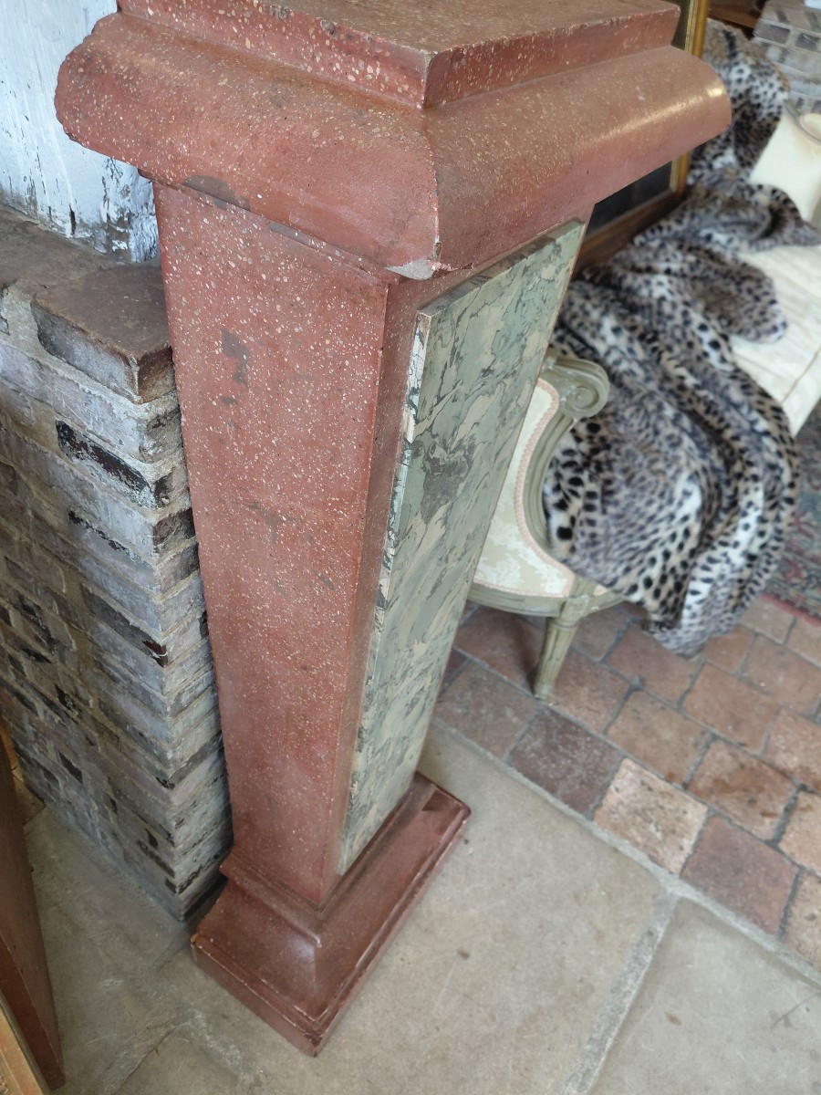 Scagliola Sheath Italy 19th Century-photo-3