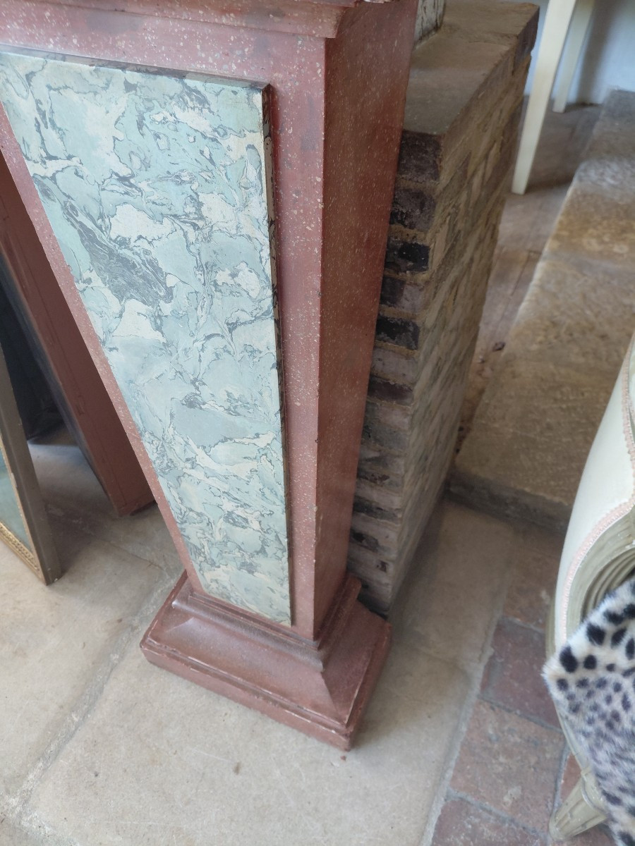 Scagliola Sheath Italy 19th Century-photo-4