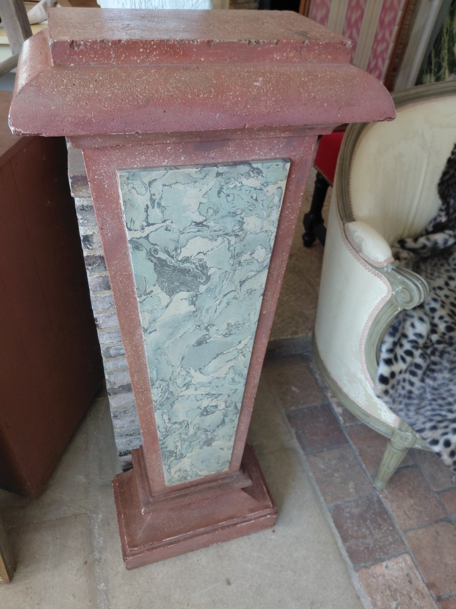 Scagliola Sheath Italy 19th Century-photo-5