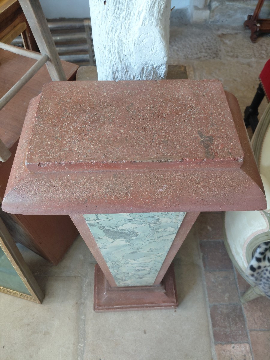 Scagliola Sheath Italy 19th Century-photo-6