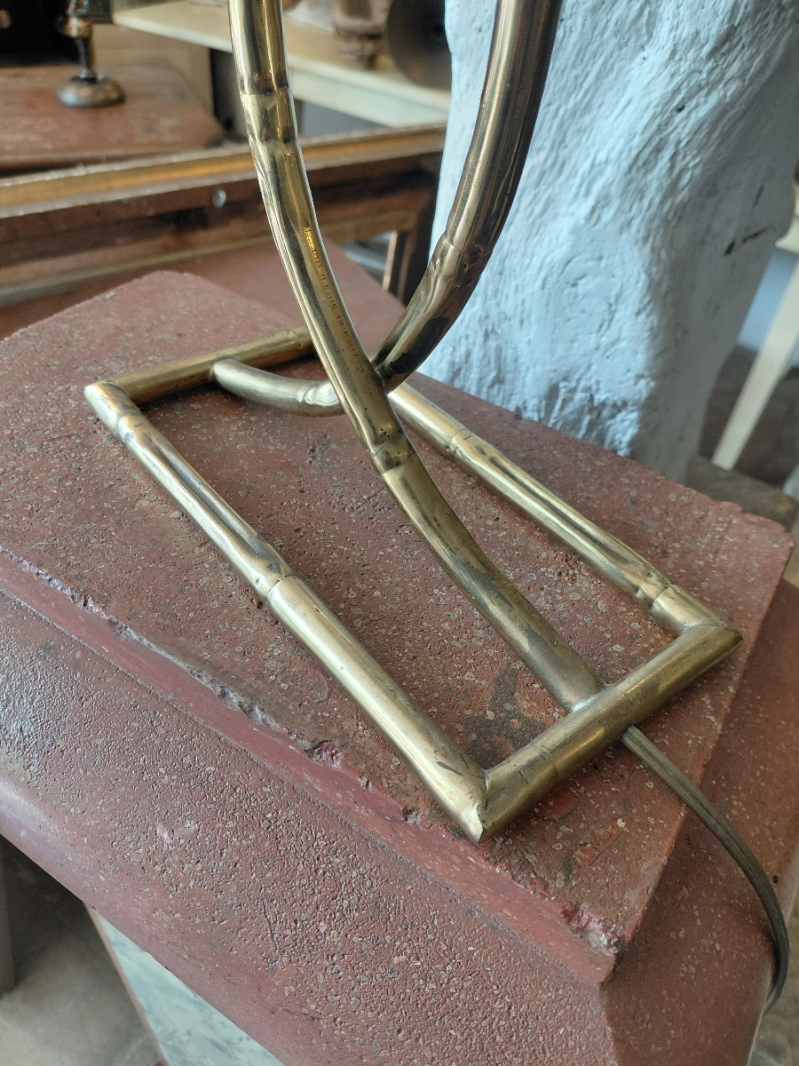 Brass Lamp Circa 1970-photo-6