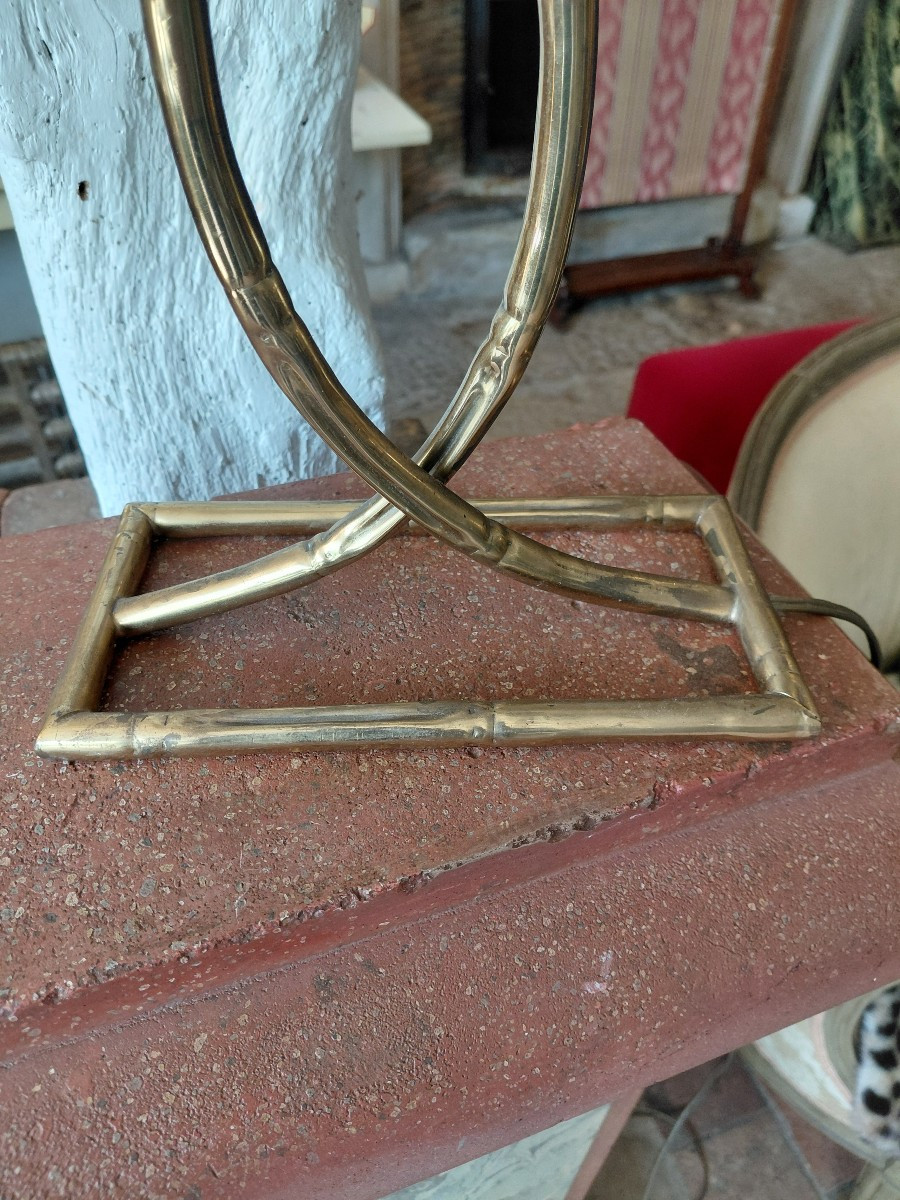 Brass Lamp Circa 1970-photo-7