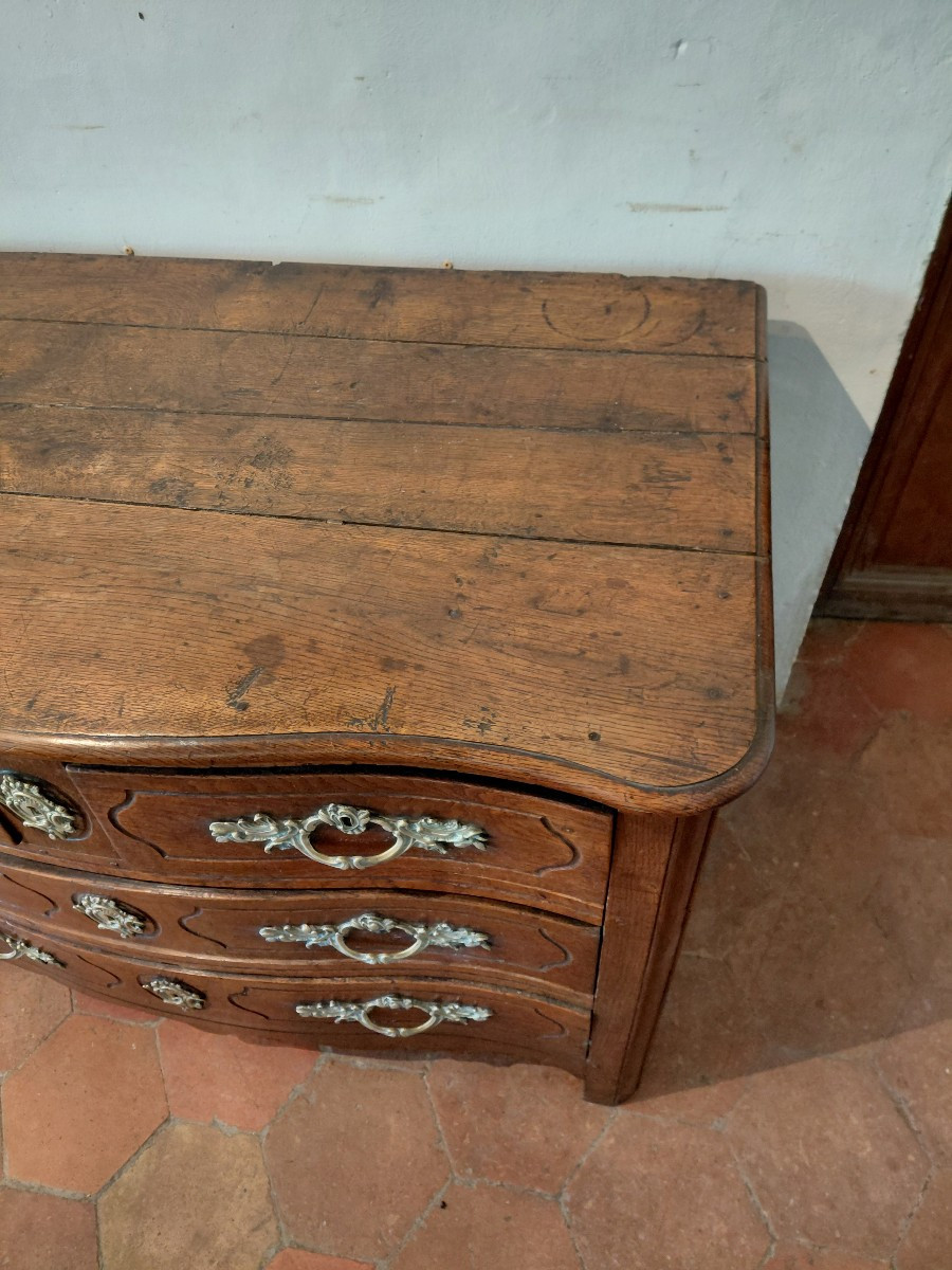 18th Century Chéne Chest Of Drawers-photo-3