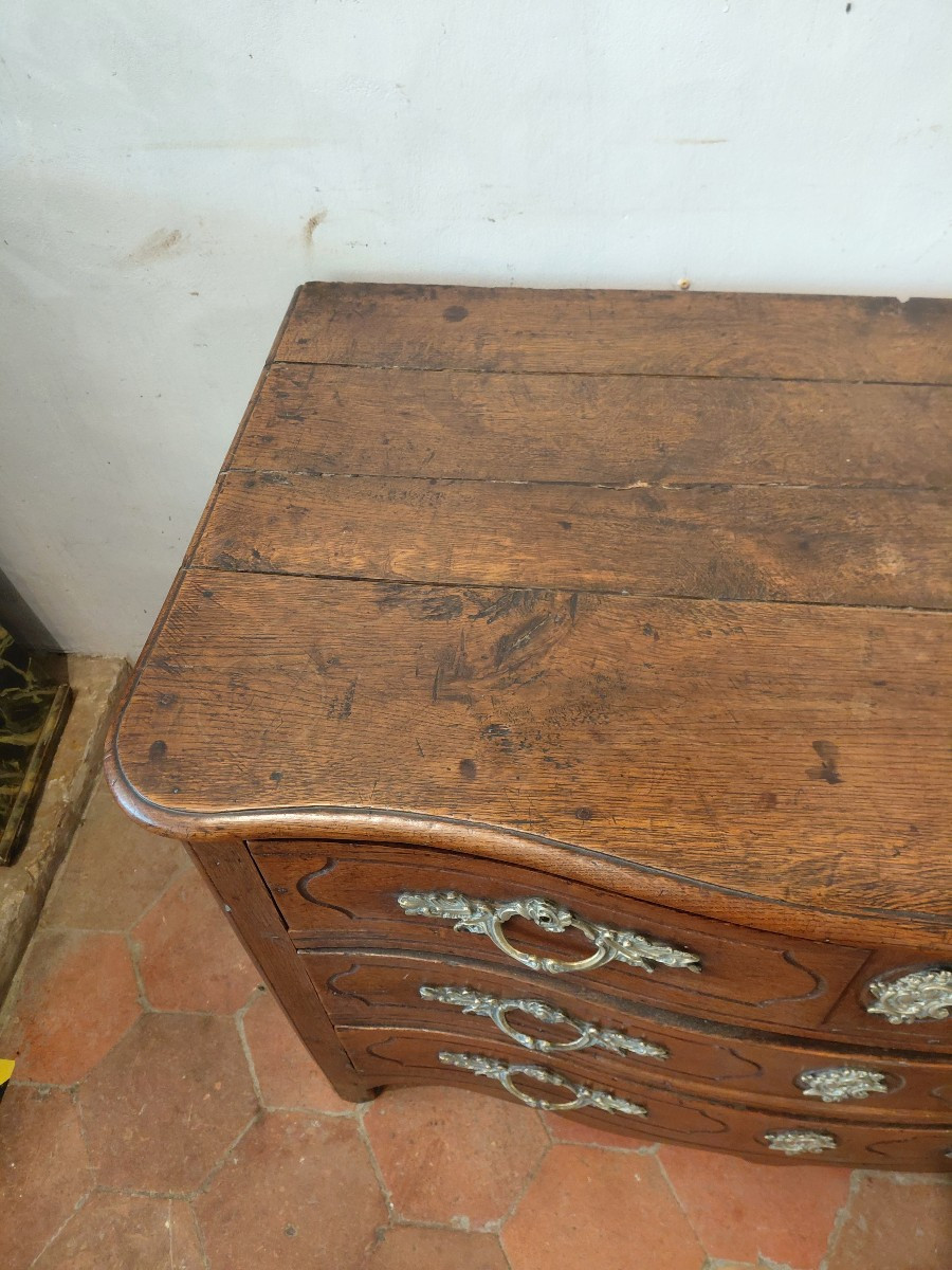 18th Century Chéne Chest Of Drawers-photo-4