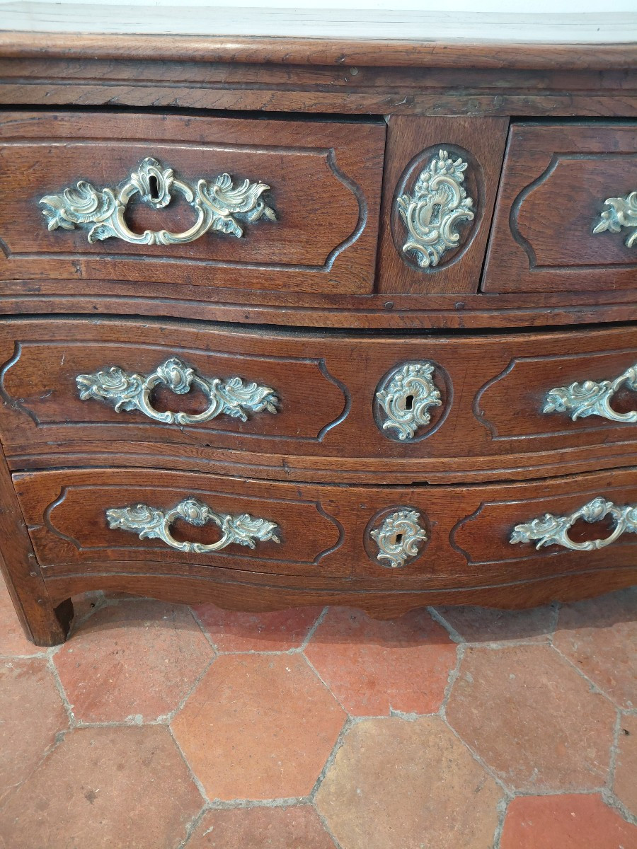 18th Century Chéne Chest Of Drawers-photo-4