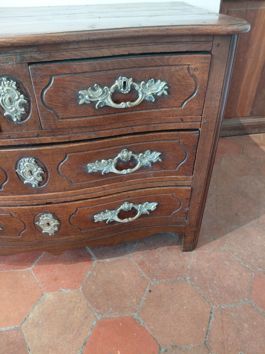 18th Century Chéne Chest Of Drawers-photo-5