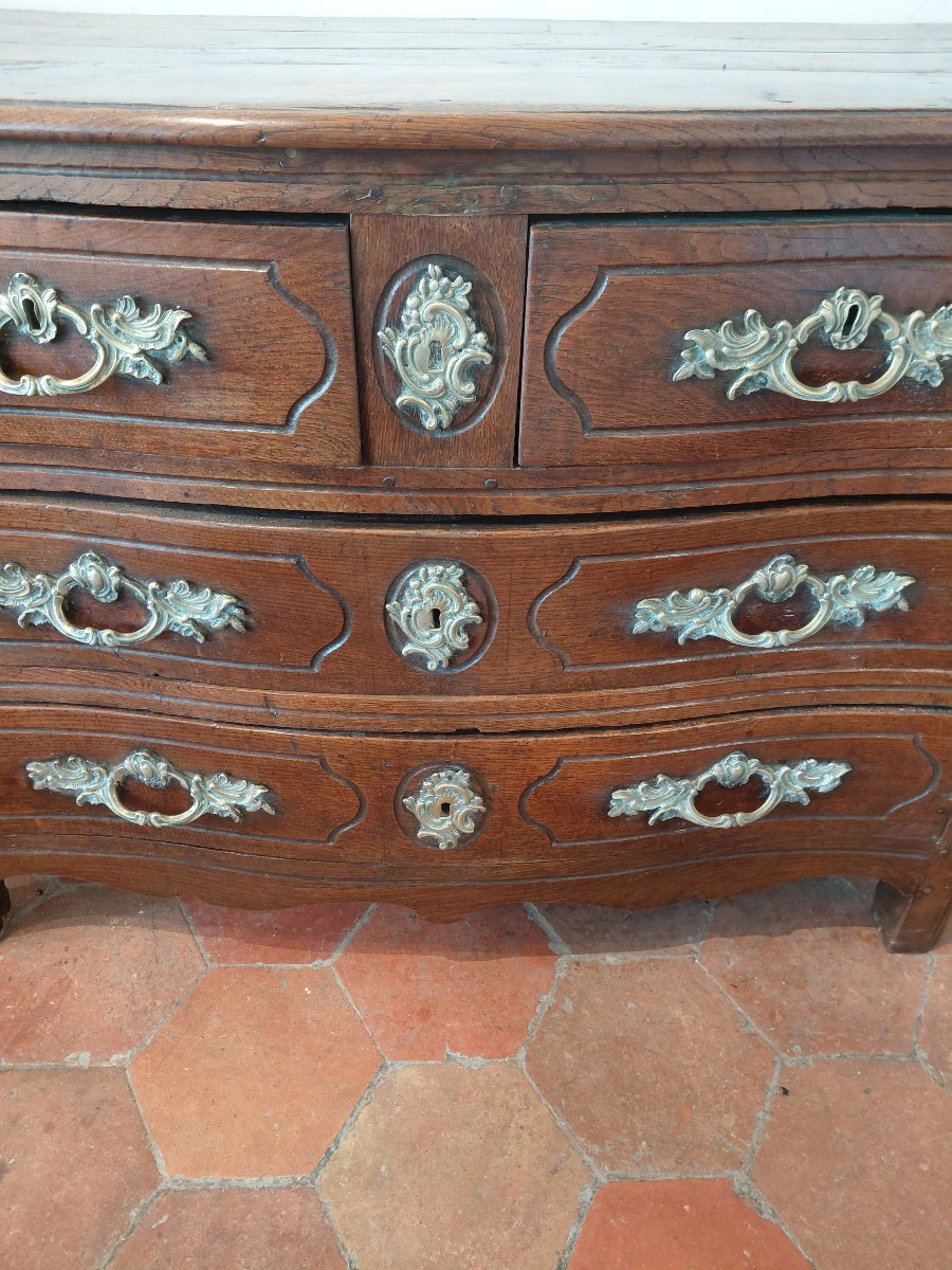 18th Century Chéne Chest Of Drawers-photo-6