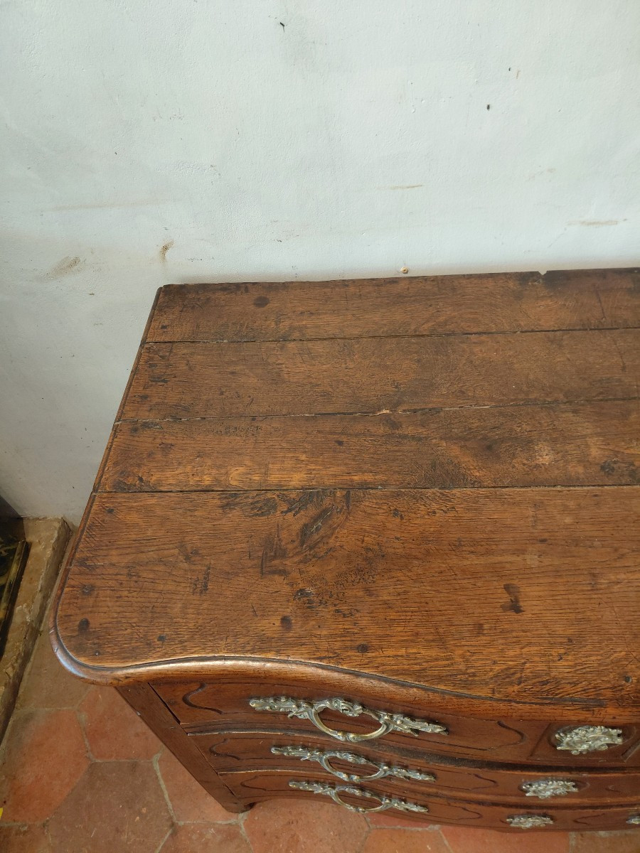 18th Century Chéne Chest Of Drawers-photo-8