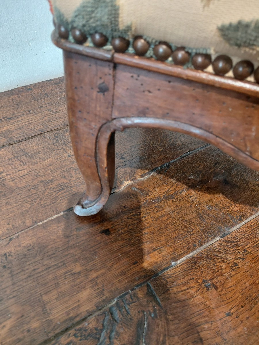 Walnut Stool L XV Provence 18th Century-photo-2