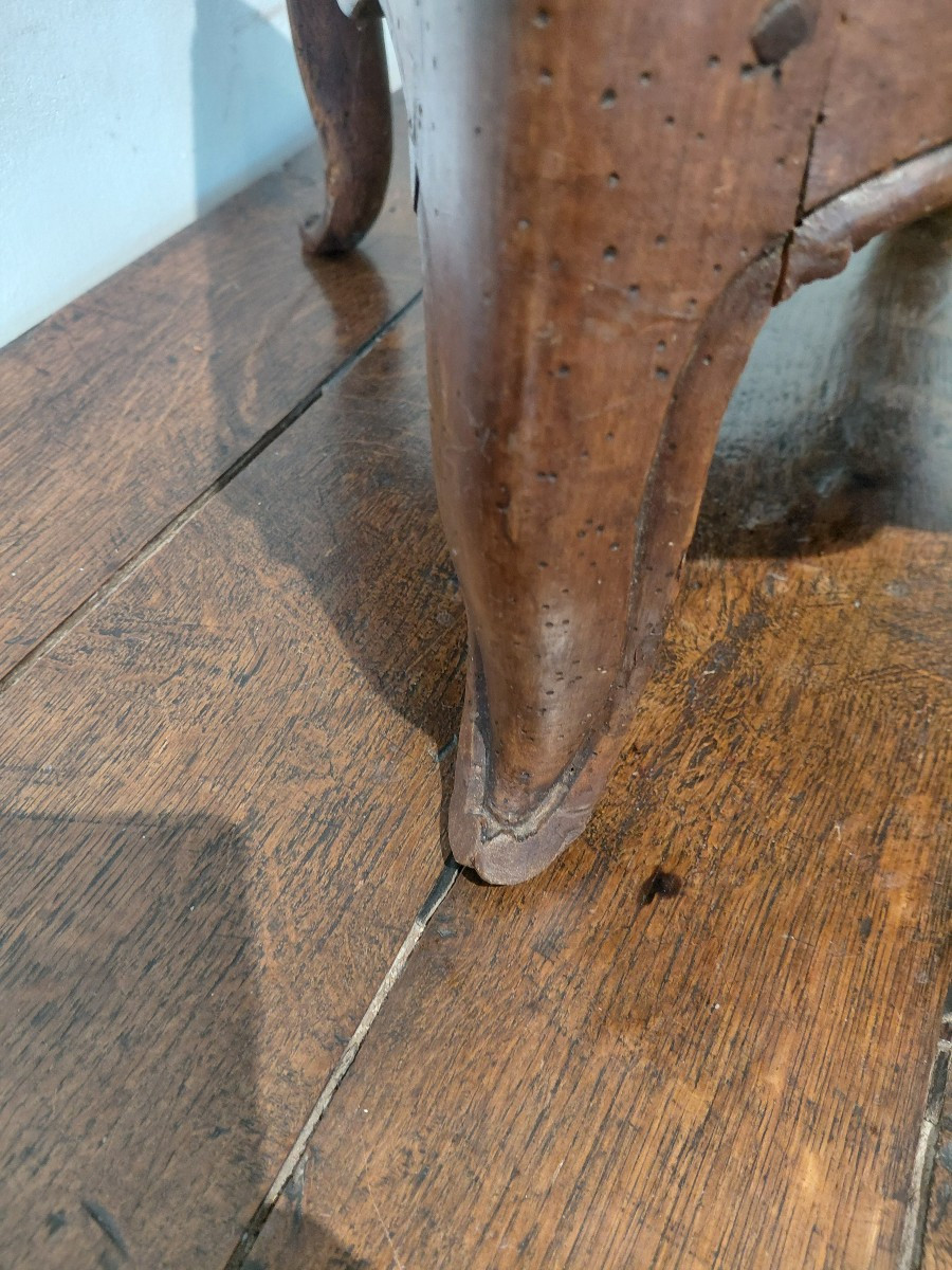 Walnut Stool L XV Provence 18th Century-photo-1