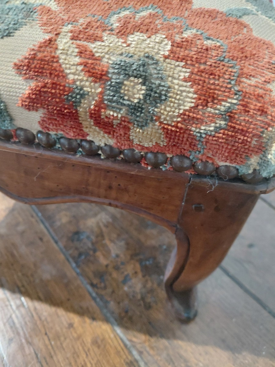 Walnut Stool L XV Provence 18th Century-photo-3