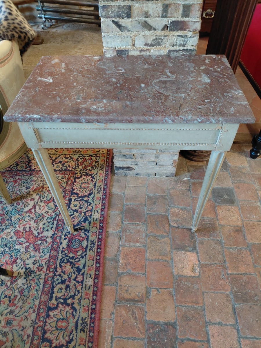 Console d applique en bois peint L XVI directoire fin 18e debut19e-photo-2
