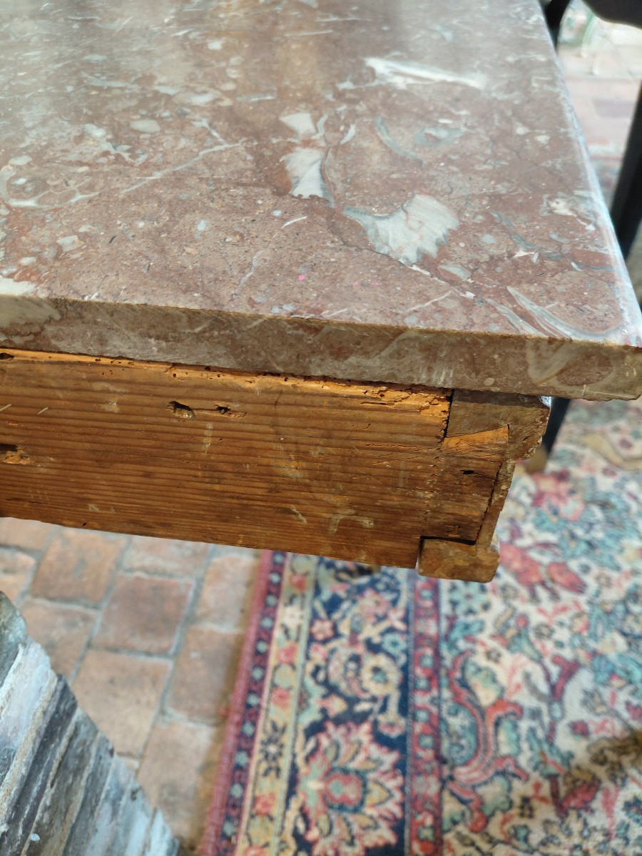 Console d applique en bois peint L XVI directoire fin 18e debut19e-photo-8