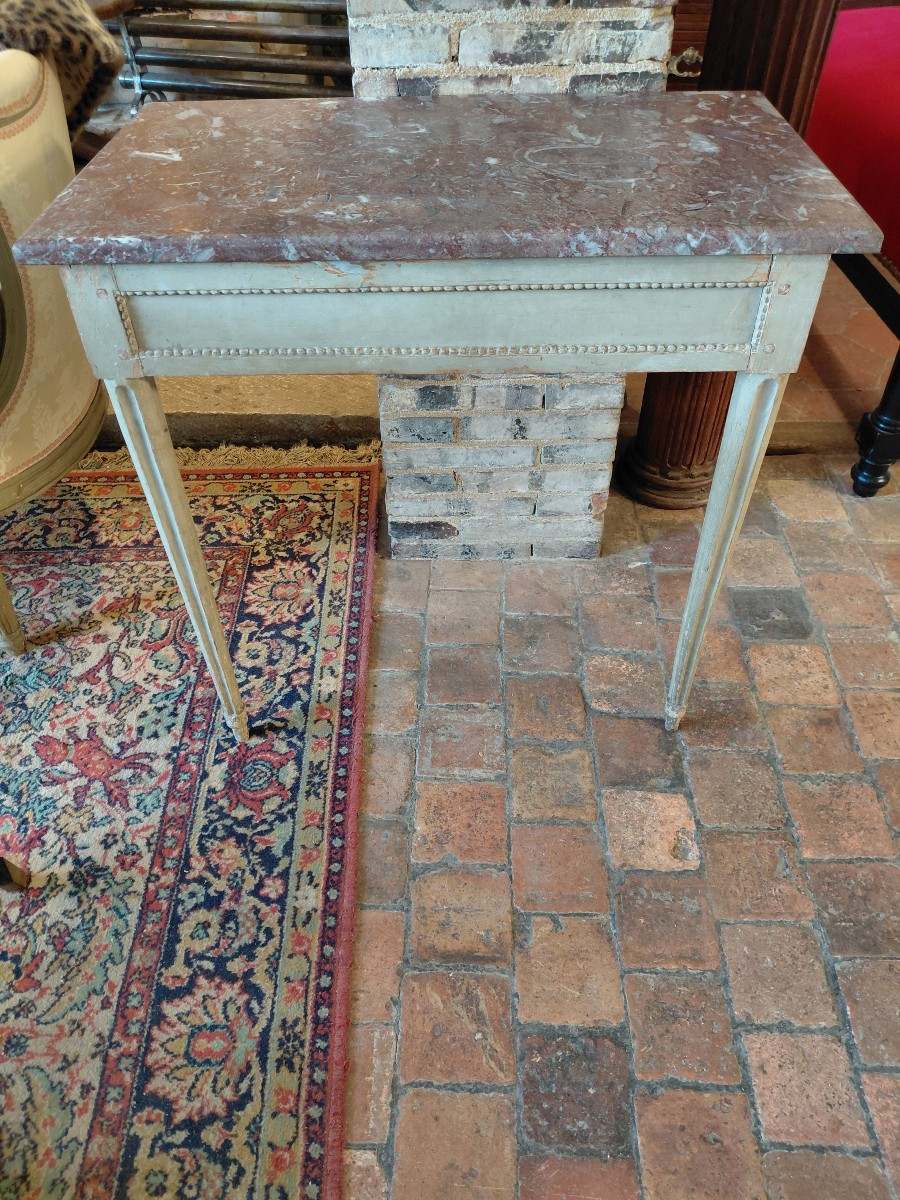 Console d applique en bois peint L XVI directoire fin 18e debut19e