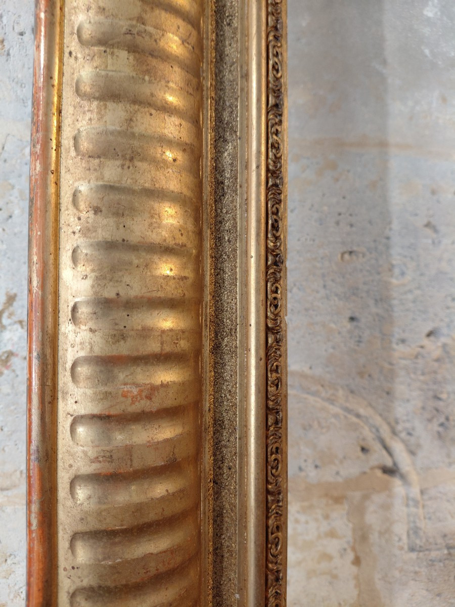 Wood And Gilded Stuck Frame 19th Century-photo-4