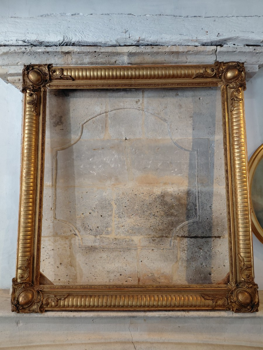 Wood And Gilded Stuck Frame 19th Century