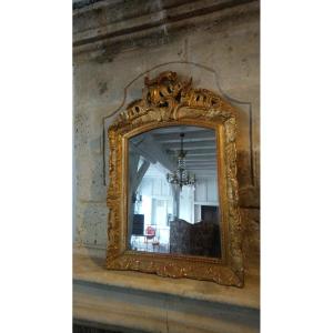 Regency Mirror In Golden Wood Early 19th 