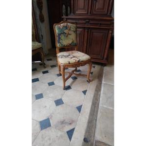 Regency Chair With Cane Bottom And Tapestry 