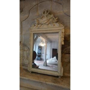 Lxvi Mirror From Provence, Late 18th/early 19th Century, Painted Wood 