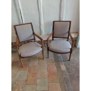 Paire de fauteuils d epoque directoire
